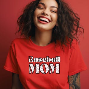 Baseball Mom tshirt, baseball mom png, Mom Sport shirt design, baseball pattern letters, digital download