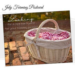 July Real Estate Farming Postcard