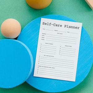 Selfcare planner, self reflection planner, selfcare challenge