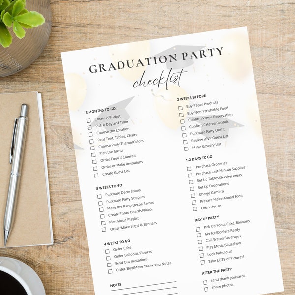 Graduation Party Checklist