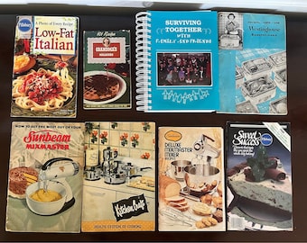 13 livres de cuisine vintage