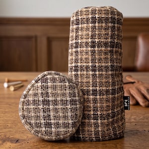 Harrow · Watson · Whitmore · Ashford — Golf Headcover | British Wool Glen Plaid Collection | Handmade in USA | HUSHHILL
