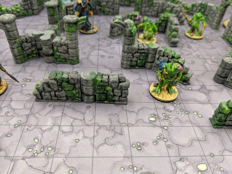 Edifici Urbani In Rovina Per Wargaming 28mm - Stampa 3D Resina - Warhammer 40k E Battletech - Foto 2