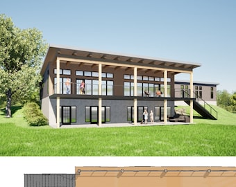 Architectural House Plans Cabin House Plans Four Bedroom Four and Half Bathroom Perfect Summer Cabin Blueprints by Experienced Designer