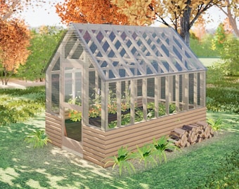 Modern Greenhouse Plans DIY Greenhouse Construction Plans Greenhouse Blueprints Backyard Green house construction drawings cute greenhouse