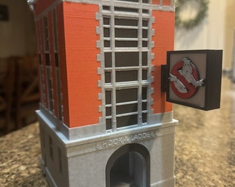 Ghost Busters Firehouse Dice Tower 3D File STL