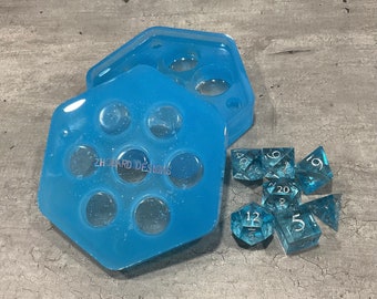 Custom Resin Dungeons and Dragons Dice Set Custom Dungeons and Dragons Dice Set with Dice Box Custom Resin Dice