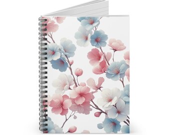 Cherry Blossom Spiral Notebook