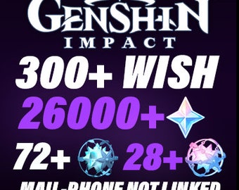 EU | 26000+ primogems / 300+ wishes total | Wishes Reroll Genshin Impact