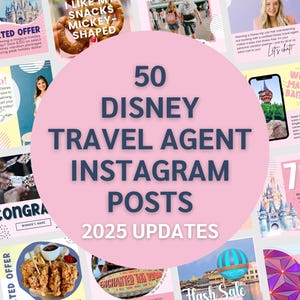 WDW Travel Agent Instagram Post Templates: Customizable Canva Design (Digital Download)