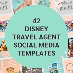 WDW Travel Agent Social Media Templates: Canva Instagram Posts (Digital Download)