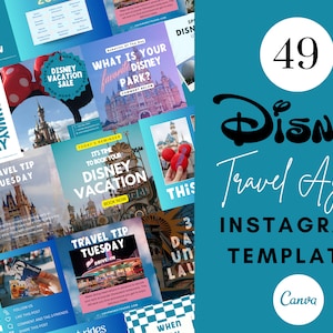 WDW Travel Agent Instagram Templates: Social Media Kit (Canva)