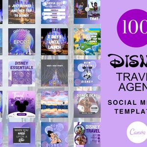 WDW Travel Agent, Disney Social Media, Instagram Post Templates, Travel Instagram Templates, Travel Agent Social Media, Theme Park Flyers