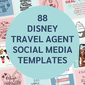 WDW Travel Agent Social Media Templates: Instagram & Facebook (Canva)