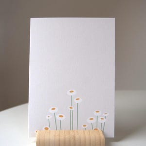 carte marguerite, carte de voeux florale, carte de remerciement, carte-cadeau, carte sans dire, marguerite, carte florale