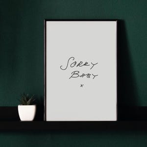 Tut mir leid, Baby Killing Eve Digital Art Poster 18x24 und 12x18 Poster [NUR DIGITALER DOWNLOAD]