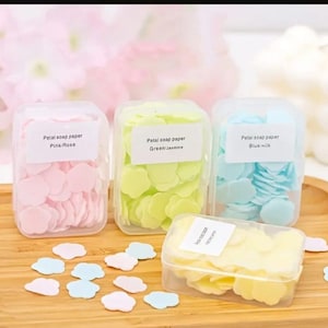 Soap Paper sheets Petal Slice For Hand Washing Portable Travel gift