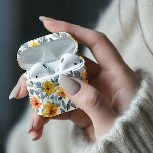 Hibiscus 1/Airpod case/Airpod Pro Case/Apple Airpod Case/Earbud Case/Airpod 1st Generation/Airpod Cover/Cool Gift/Music/Art/Unique Case