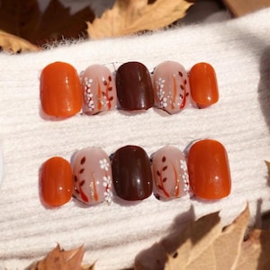 Fall Harvest Press On Nails