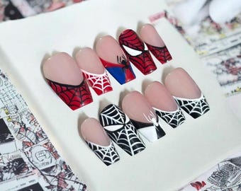 Uñas postizas de Spiderman