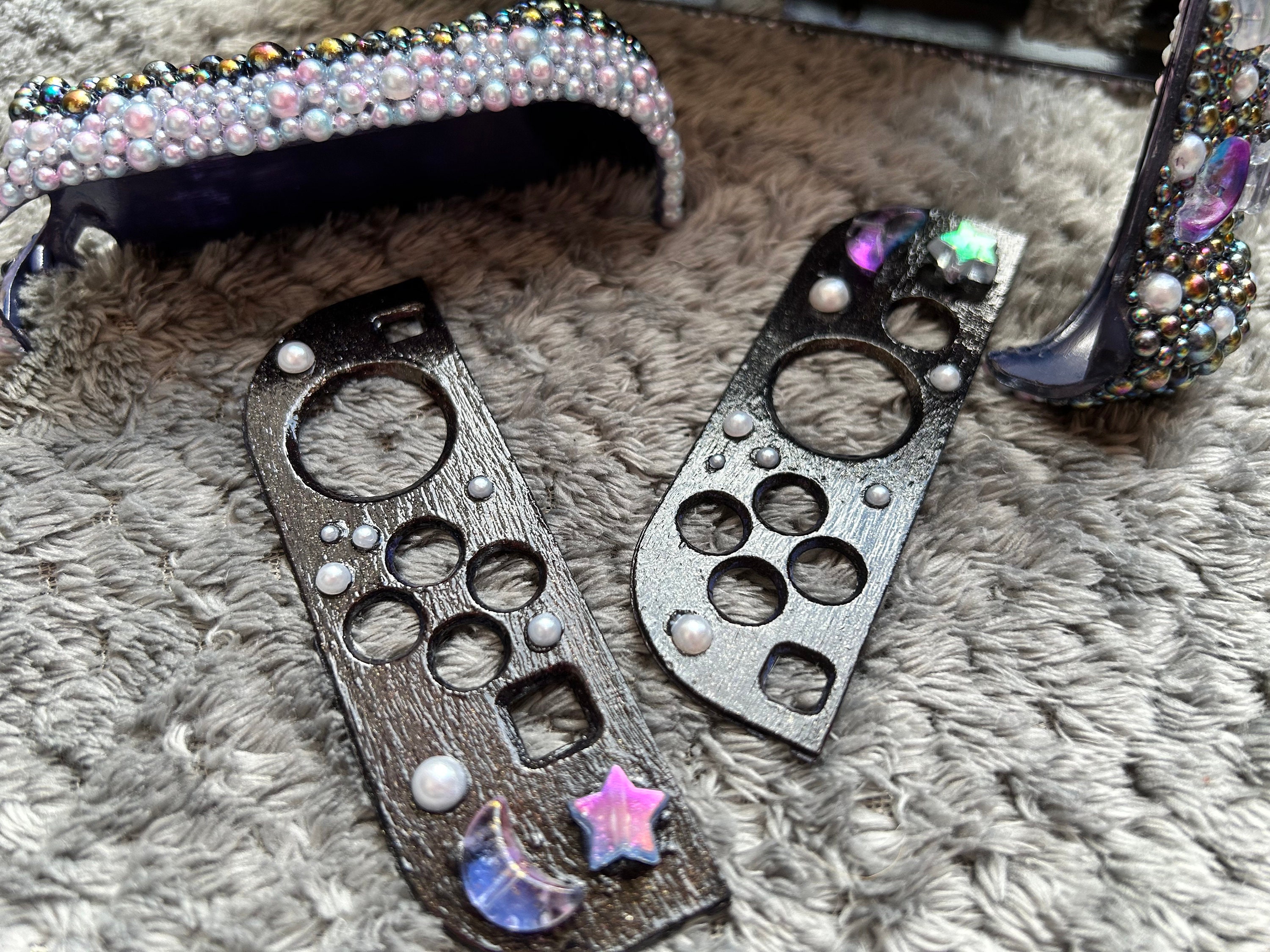 Lilac Stars and Moon Night Sky Decoden Nintendo Switch Case - Etsy