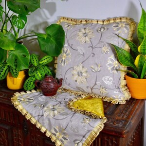 Golden Serenity Pillow Cover