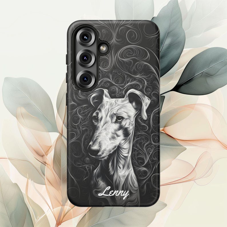 Personalized Greyhound Dog Phone Case: Custom Pet Name image 6