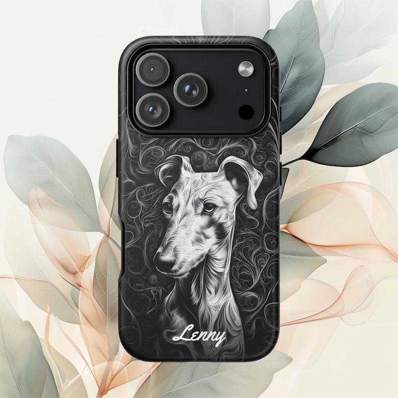 Personalized Greyhound Dog Phone Case: Custom Pet Name image 4