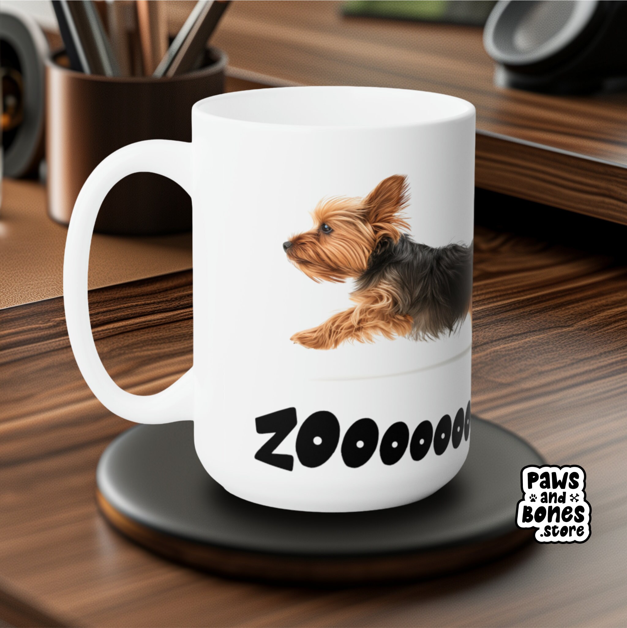 Yorkshire Terrier Mug, Zoomies, Dog Mug, Coffee Mug, Coffee Cup, Yorkie Mom Gift, Yorkie Mug