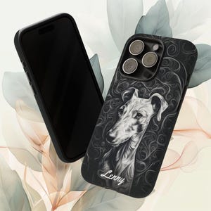 Personalized Greyhound Dog Phone Case: Custom Pet Name image 7
