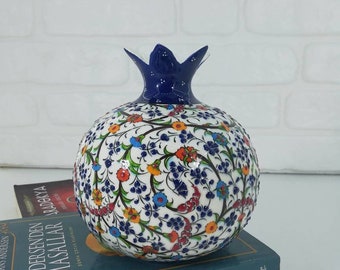 Wedding Gift, Ceramic fruit sculpture Figure, Pottery vase, Pottery table, Flower decor, Handmade ceramic vase, Pomegranate vase, Wedding