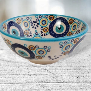 4.7-2.3 Turkish Ceramic Bowls Set, Decorative Ceramic Bowl, Turkish Bowl, Salad Serving Bowl Set, Soup Bowl, Salad Bowl Set, Ceramic Bowl