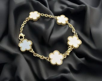 5 Clover Bracelet - Gold/Silver Chain -luxury bracelet |High Quality stainless Gold/Silver bracelet | Jewelry for Women