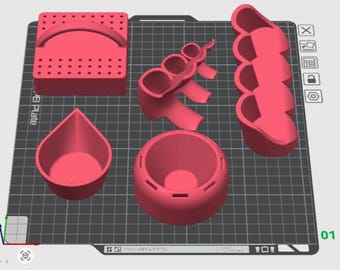 The Nail Tech Essentials Bundle | 5-Piece 3D Printable Collection