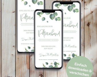 Invitación digital personalizada a la despedida de soltera // Invitación a la despedida de soltera vía WhatsApp