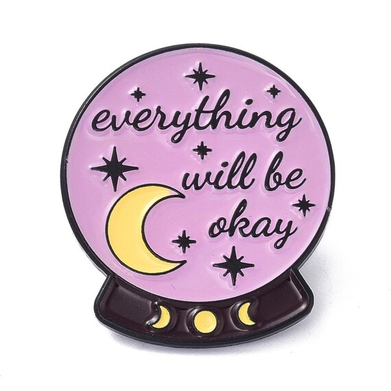 everything will be alright fortune teller pin - image 2