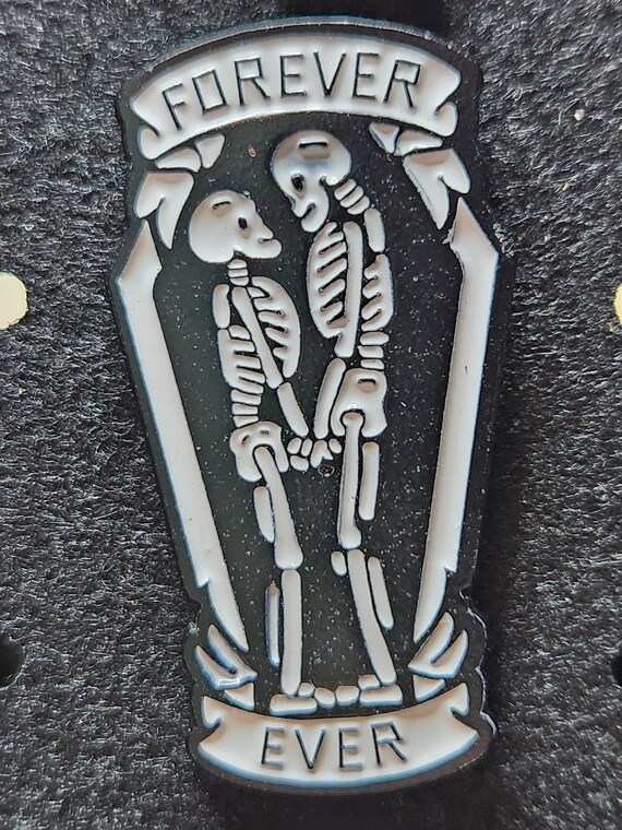 forever together skeleton pin - image 1