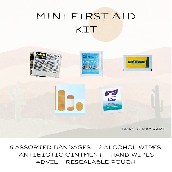 First Aid Kits for Athletes, Kids, Families, Purse First aid kit, Hangover kit, mini waterproof first aid kit for hikers, runners, travel.