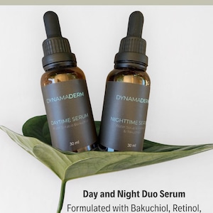 DynamaDerm Anti-Aging Day and Night Serum – Bakuchiol + Retinol.   Hydrating, Brightening & Firming Skincare.