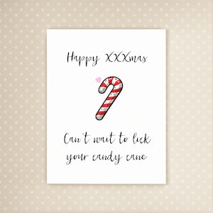 Happy XXXmas | Sexy Weihnachtskarte | Karte für Freund | Karte für Freundin | Karte für Mann | Freche Weihnachtskarte | Schmutzige Weihnachtskarte