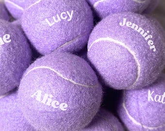Personalized Tennis Ball: Custom Name Engraving, Gift for Tennis Players