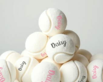 Personalized Tennis Ball: Custom Name Wedding Favor, Tennis Gift