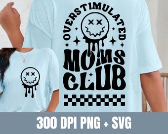 Overstimulated Moms Club Curved Design