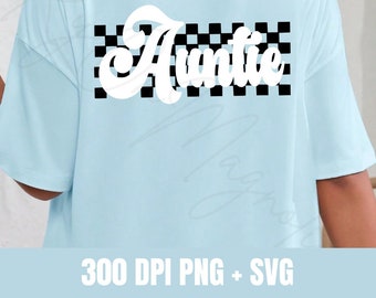 Groovy Auntie Checkered Design