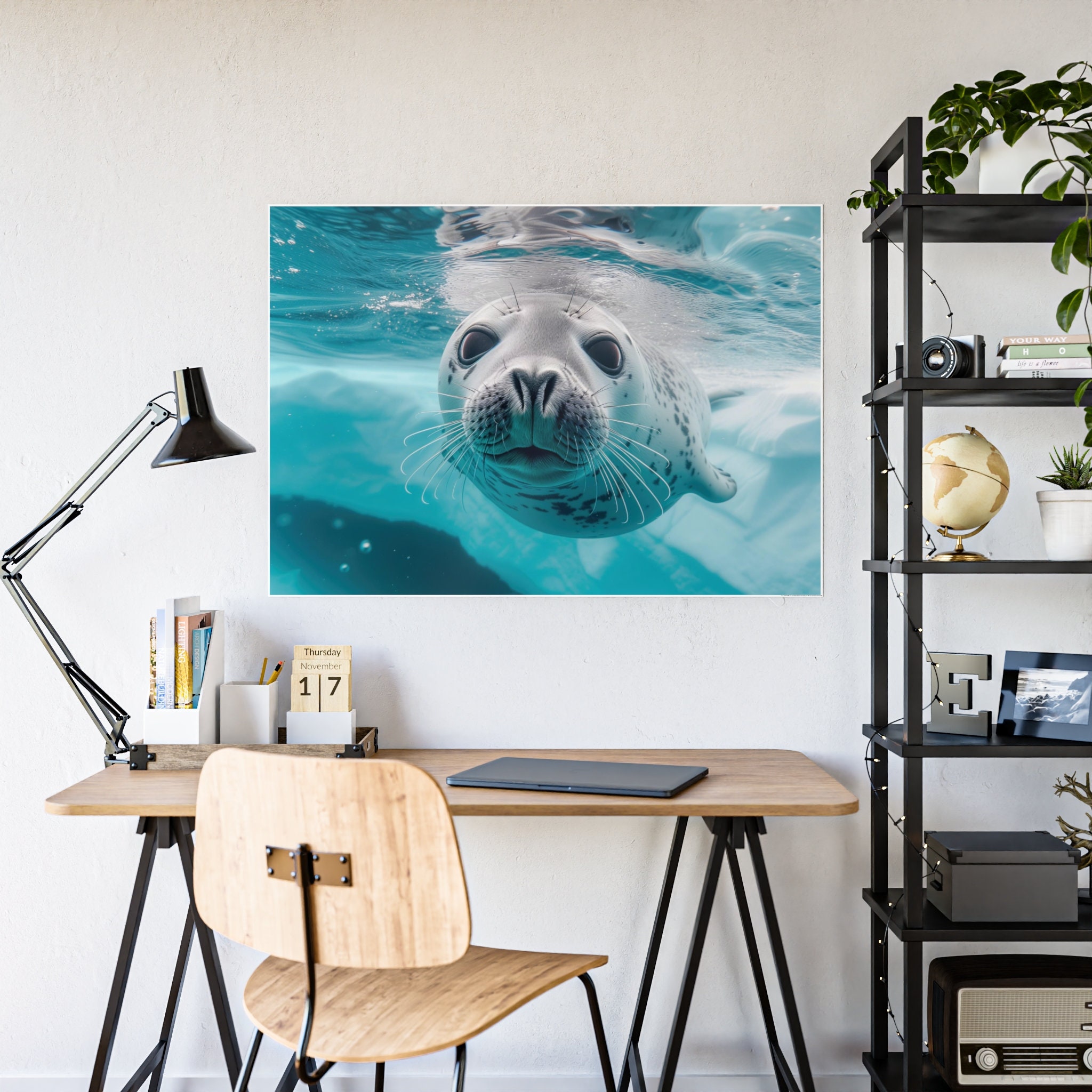 Leopard Seal Gloss Poster - Etsy