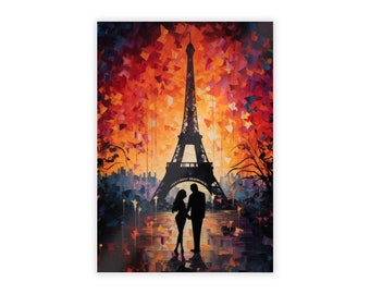 Paris la nuit - Poster brillant