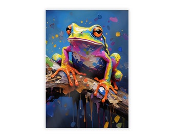 Painted Frog - Gloss Poster