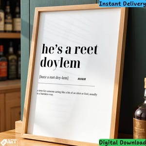 Geordie Slang Digitales Poster Lustige Newcastle Sprüche Kunstdruck Britischer Humor Typografie Instant Download Geschenk Nordosten Wohnkultur