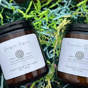 Hand Poured Scented Candle Soy and Bees Wax Blend