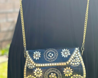 ★SCULPTOR★ Faith Rhinestone Eco Bag Washed Navy SC25S506NA ☆Bags – Sculptor